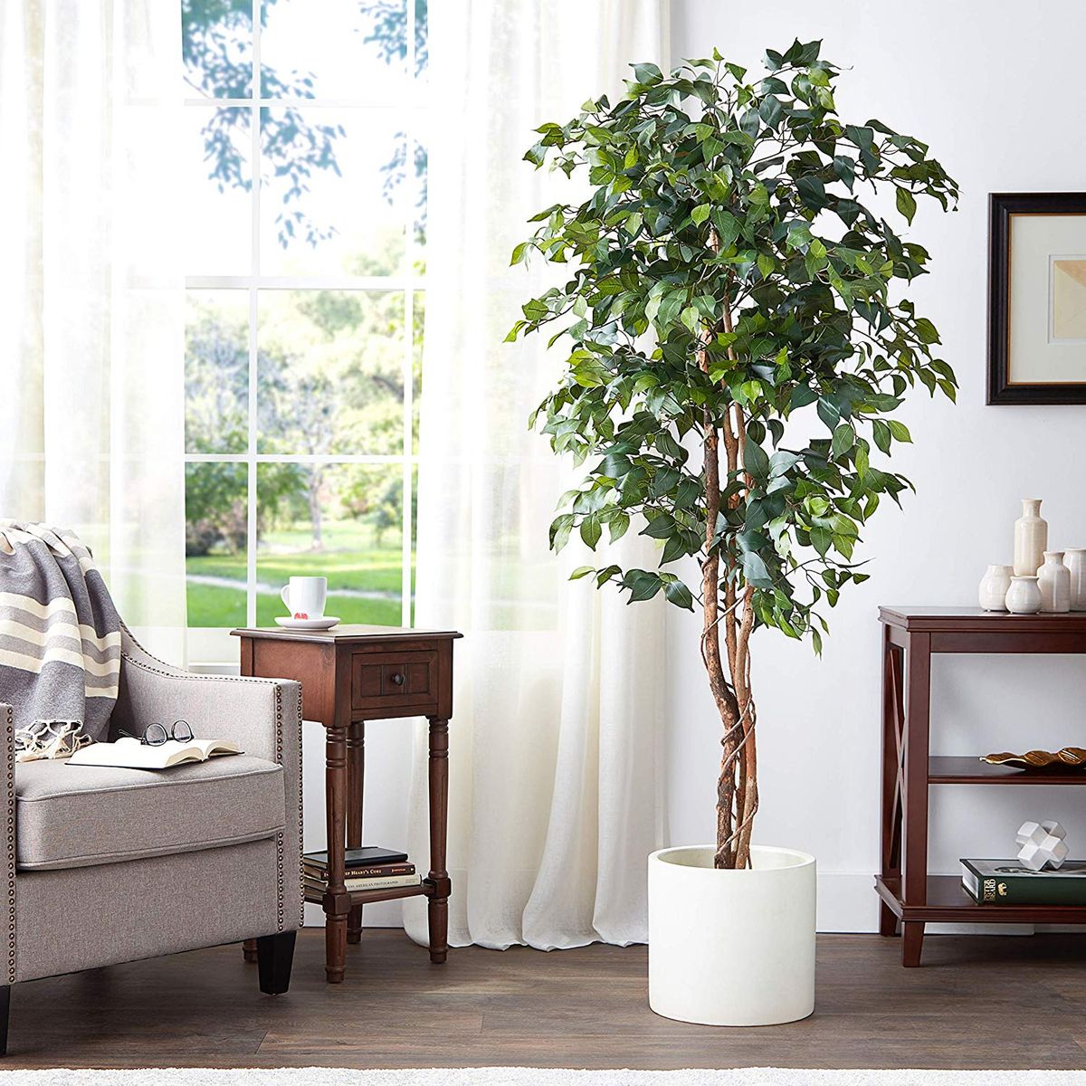 6 LARGE Artificial Ficus Silk Tree Fake Plant Potted Decor Yard   F05a082e11f9a3ce60806542582f70f94a Silk Ficus Tree.2x.rsquare.w600 