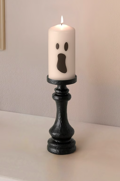 IKEA KUSTFYR Unscented Pillar Candle (Ghost)