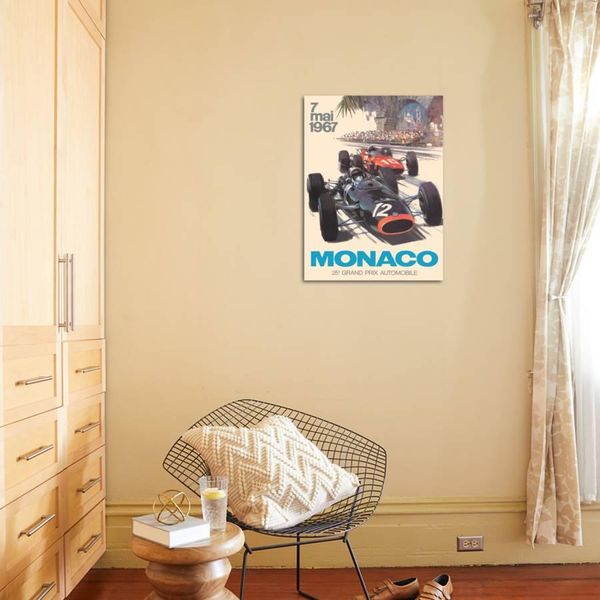 25th Monaco Grand Prix Automobile - Formula One F1, Vintage Car Racing Poster