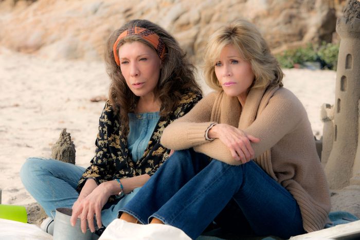 Lily Tomlin and Jane Fonda in Grace &amp; Frankie.
