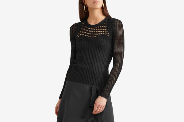 Narciso Rodriguez Open Knit Blouse