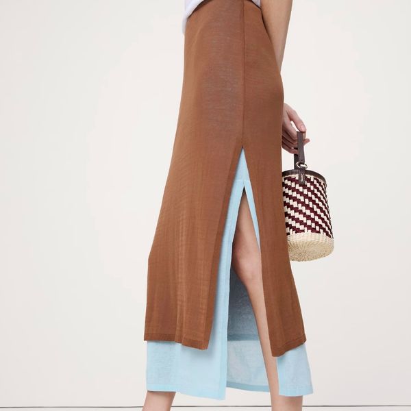 Banana Republic Layered Ultra-Fine Cotton Maxi Skirt