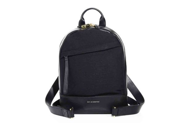 Want Les Essentiels Mini Piper Leather & Crepe Backpack