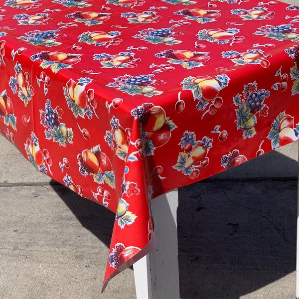 Oilcloth Pears and Apples Tablecloths