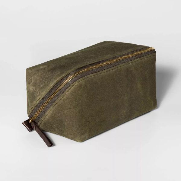 Dopp Kit New Excellent Gift For Any Traveler Deluxe Leather Toiletry Bag 