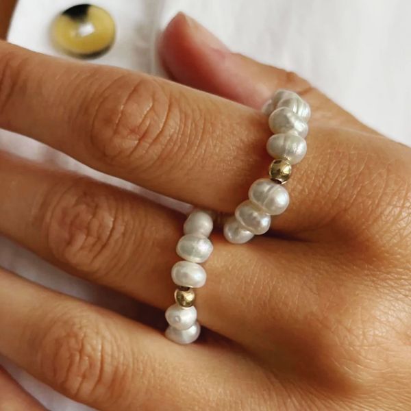 Donni Pearl Flexi Ring