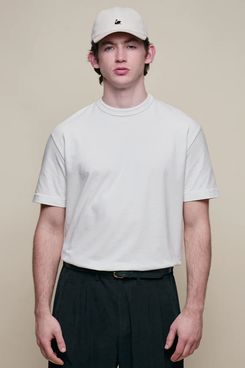 Merz B. Schwanen Sturdy Boxy Fit Giza Cotton-Hemp T-shirt