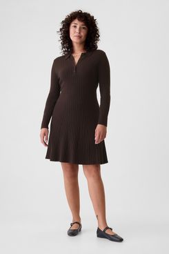 Gap CashSoft Polo Mini Sweater Dress