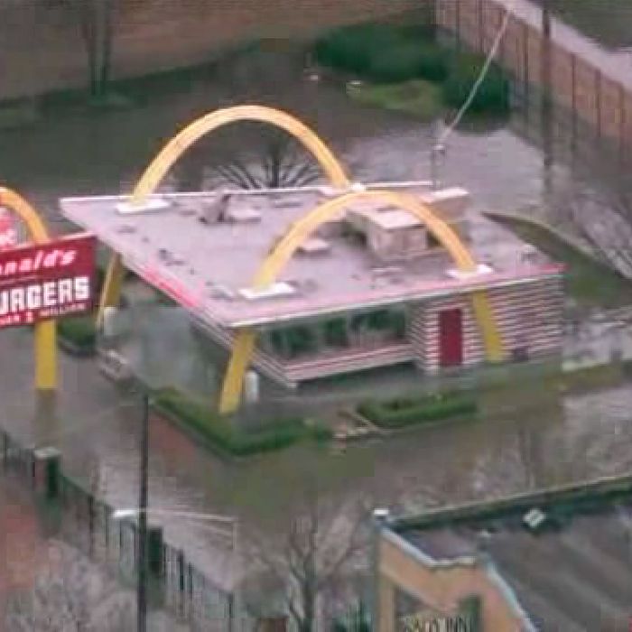 Ray Kroc S Original Mcdonald S Flooded In Des Plaines Illinois