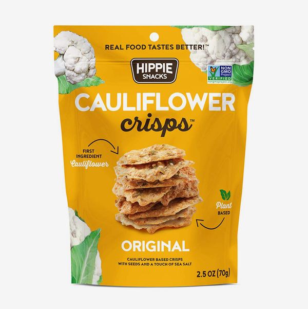 Hippie Snacks Cauliflower Crisps Original Flavor, 2.5oz Bags (6-Pack)