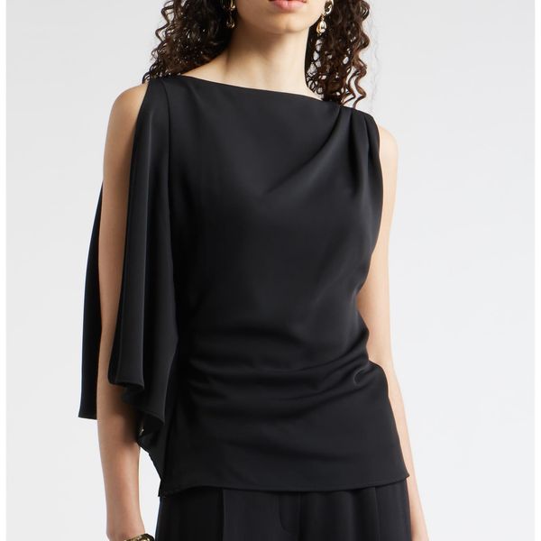 Nordstrom Single Split Sleeve Crepe Top