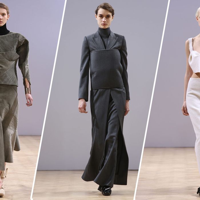 J.W. Anderson’s Voluminous, Draped Knitwear