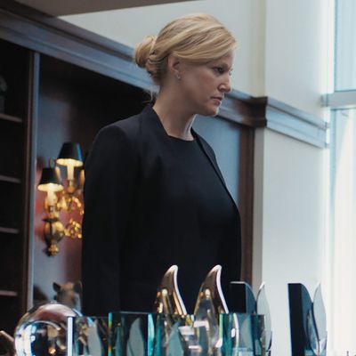 Naomi (Anna Gunn) fights for a promotion in <i>Equity</i>.