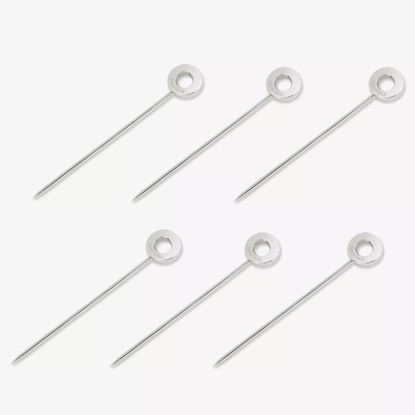 Oh de Christofle Stainless Steel Cocktail Picks, Set of 6