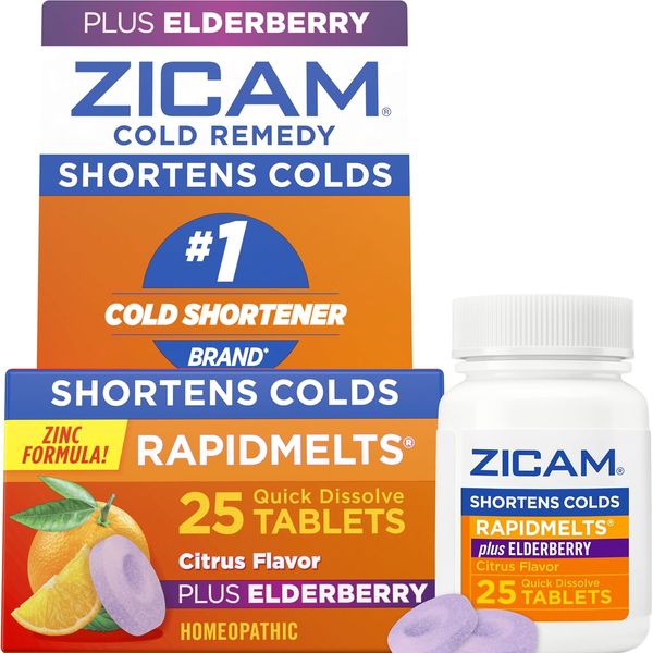 Zicam Cold Remedy RapidMelts Plus Elderberry