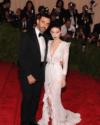 Riccardo Tisci and Rooney Mara.