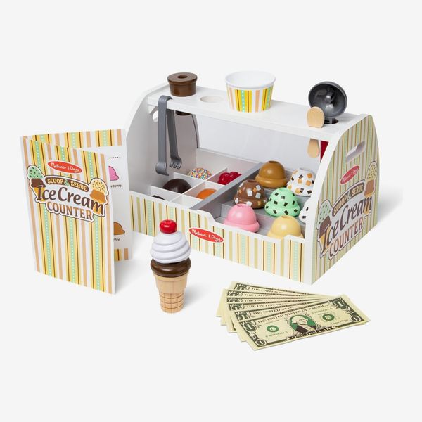 Melissa & Doug Wooden Scoop and Serve Ice Cream Stand