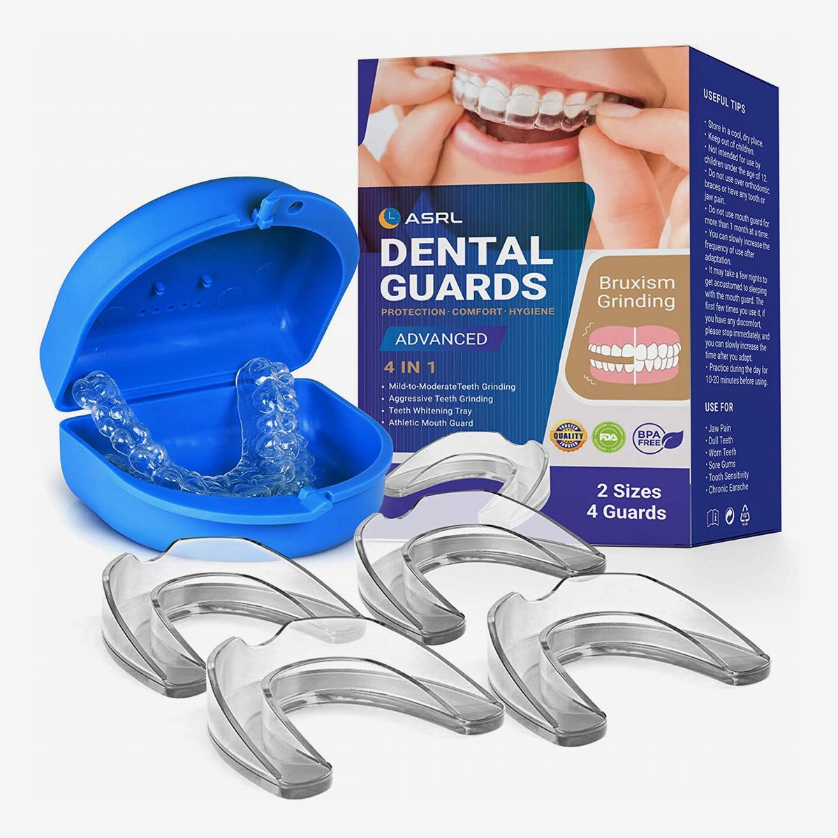 With Case Silicone Mouth Guard for Anti Teeth Grinding Sport 