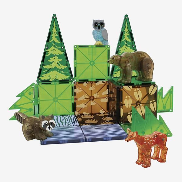 Magna-Tiles Juego de 25 piezas de animales del bosque