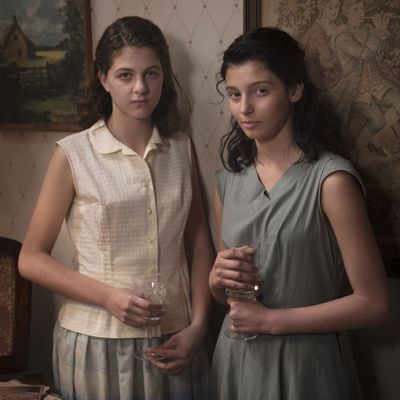 Gaia Girace and Margherita Mazzucco in My Brilliant Friend.