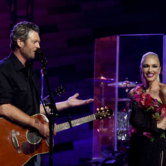 Blake Shelton and Gwen Stefani.
