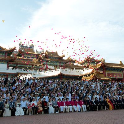 Mass wedding in Malaysia.