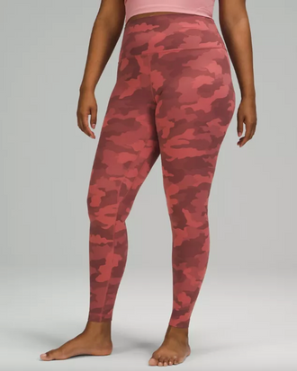 lululemon maroon align leggings