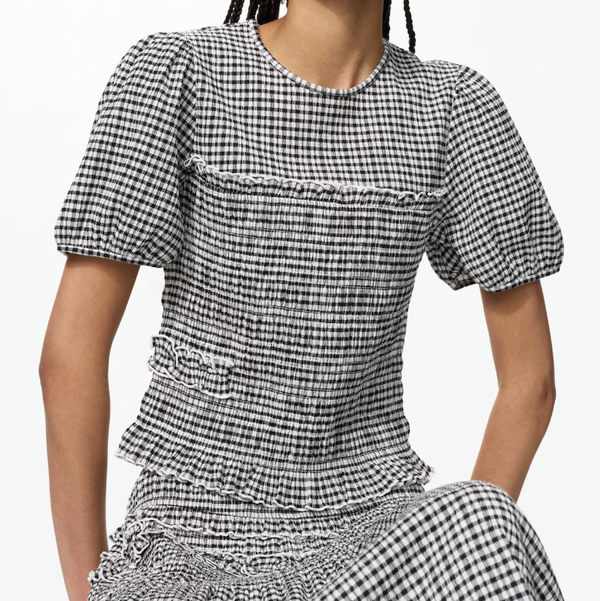 Uniqlo x Cecilie Bahnsen Shirring Volume-Sleeve T-Shirt