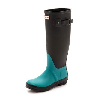 turquoise hunter boots