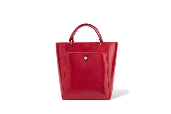 ELIZABETH AND JAMES Eloise small patent textured-leather tote