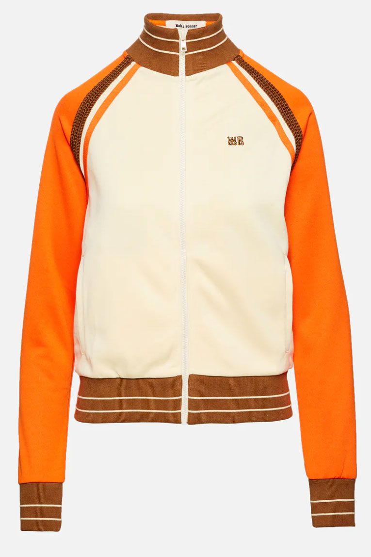 Structured jersey athletic jacket