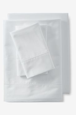Lands’ End 400 Thread Count Premium Supima Cotton Sateen Bed Sheet Set