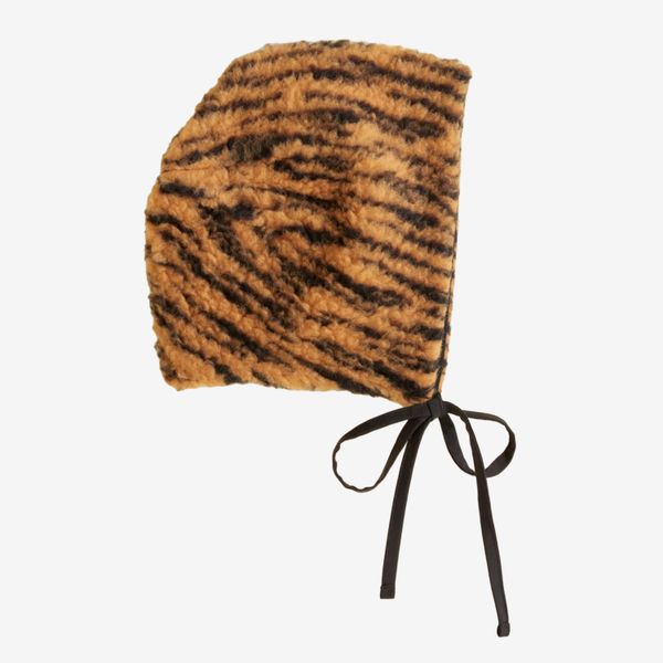 Bode Tiger Fleece Tie Cap