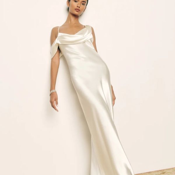 Reformation Ronda Silk Dress