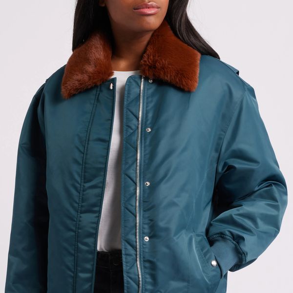 BLANKNYC Faux Fur Collar Jacket