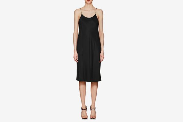 Helmut Lang Washed Twill Slip Dress