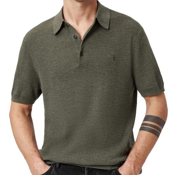 AllSaints Aubrey Ribbed Polo