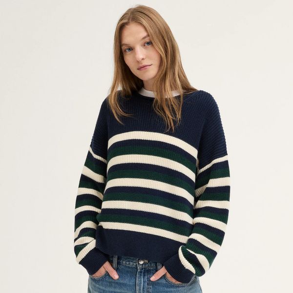 Madewell The Arden Crewneck Sweater in 100% Cotton