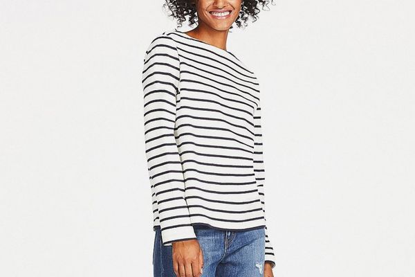 Uniqlo Striped Boatneck Long Sleeve T-shirt