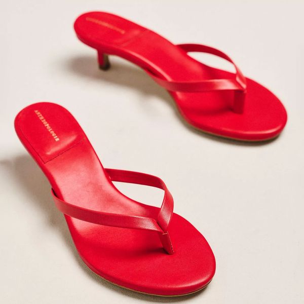 By Anthropologie Flip-flop Kitten Heels