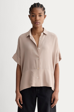 Everlane The Boxy Shirt In Washable Silk
