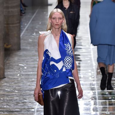 Milan Fashion Week Deep Blue Color Trend Spring 2020