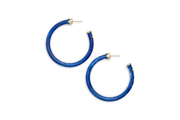 Argento Vivo Marbleized Hoop Earrings
