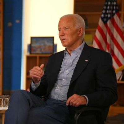 ABC News’ George Stephanopoulos interviewing Joe Biden on July 5.