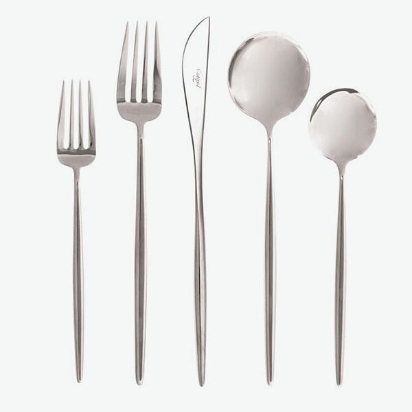 Cutipol Moon Cutlery Polished-Steel Five-Piece Set