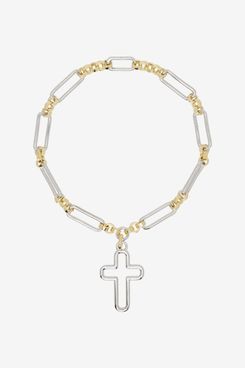 Laura Lombardi Silver & Gold Chiesa Necklace