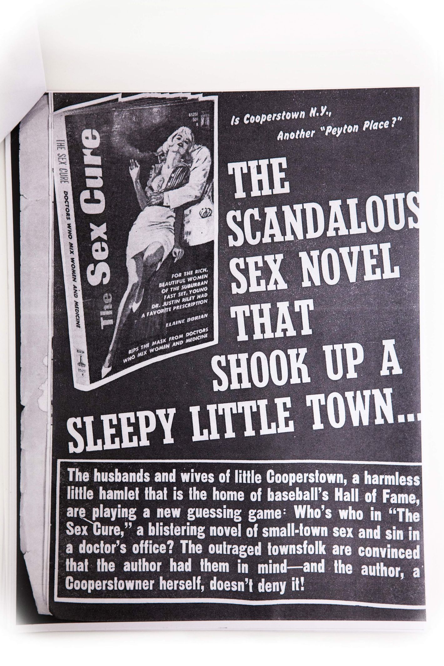 Sex, Lies, and Cooperstown How a Pulp Novel Started a Riot in Americas Baseball Mecca