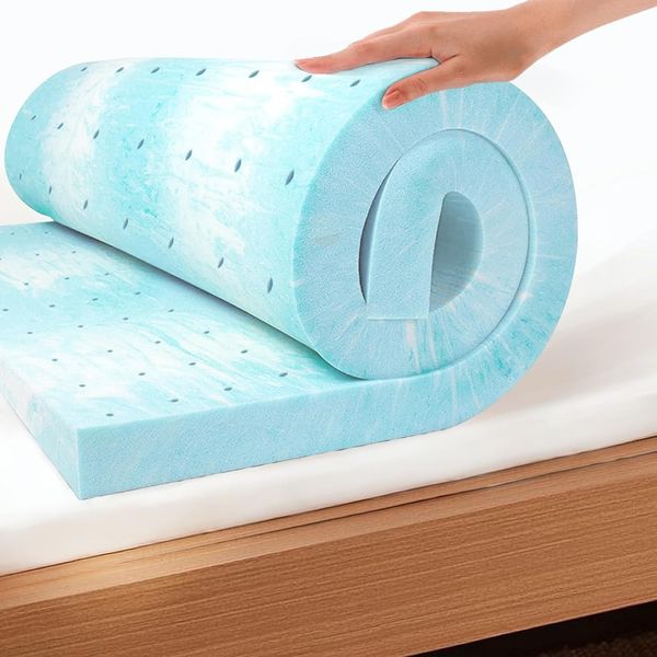 EGO 3 Inch Twin Mattress Topper Gel Memory Foam