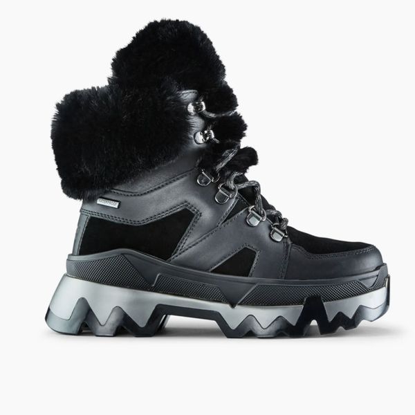 COUGAR Warrior Mix-Leather Snow Boots w/ Faux-Fur Trim