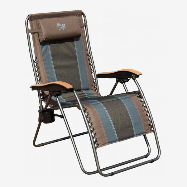 Timber Ridge Zero Gravity Locking Patio Outdoor Lounger Chair